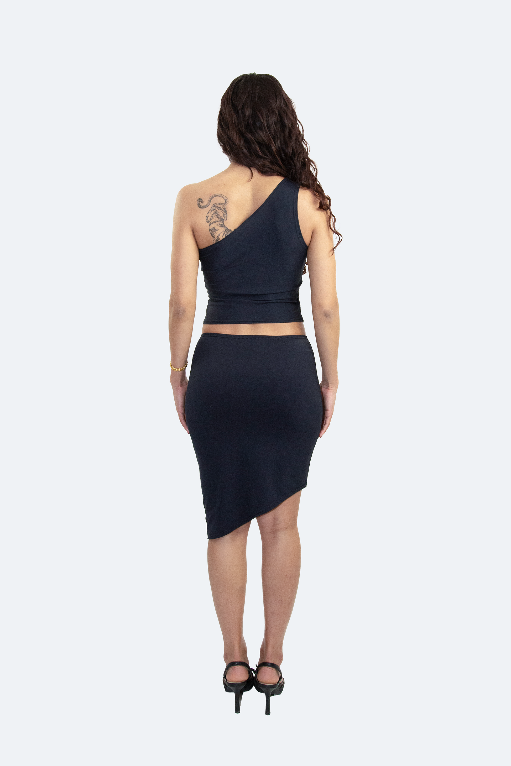 Shoreline Midi Skirt - Obsidian – Yinka