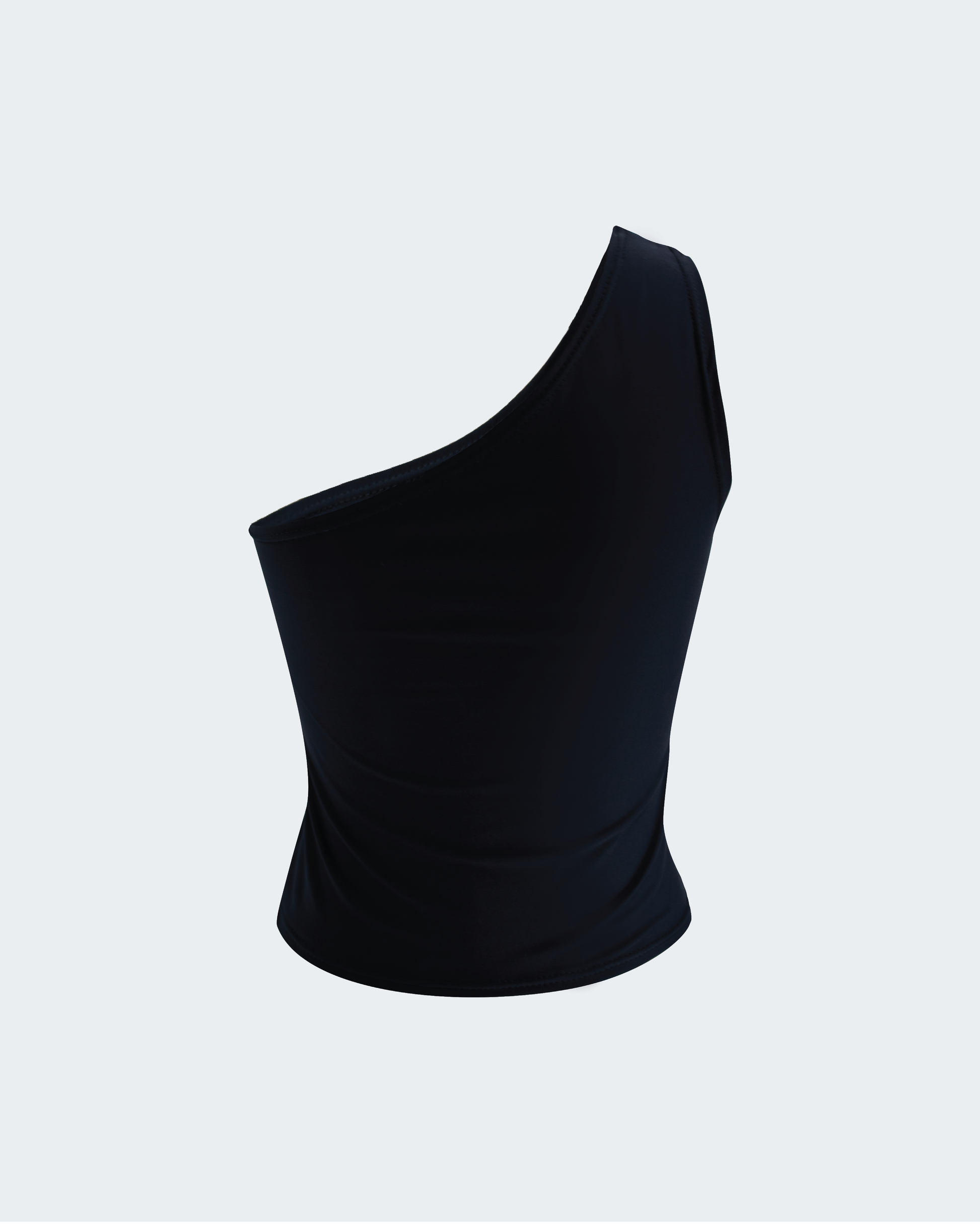 Catalina One-Shoulder Tank - Obsidian – Yinka
