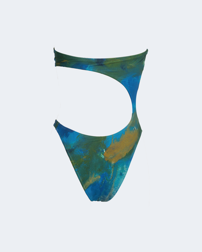 Cut-Out One Piece - Peacock