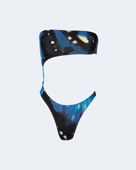 Cut-Out One Piece - Blue Butterfly