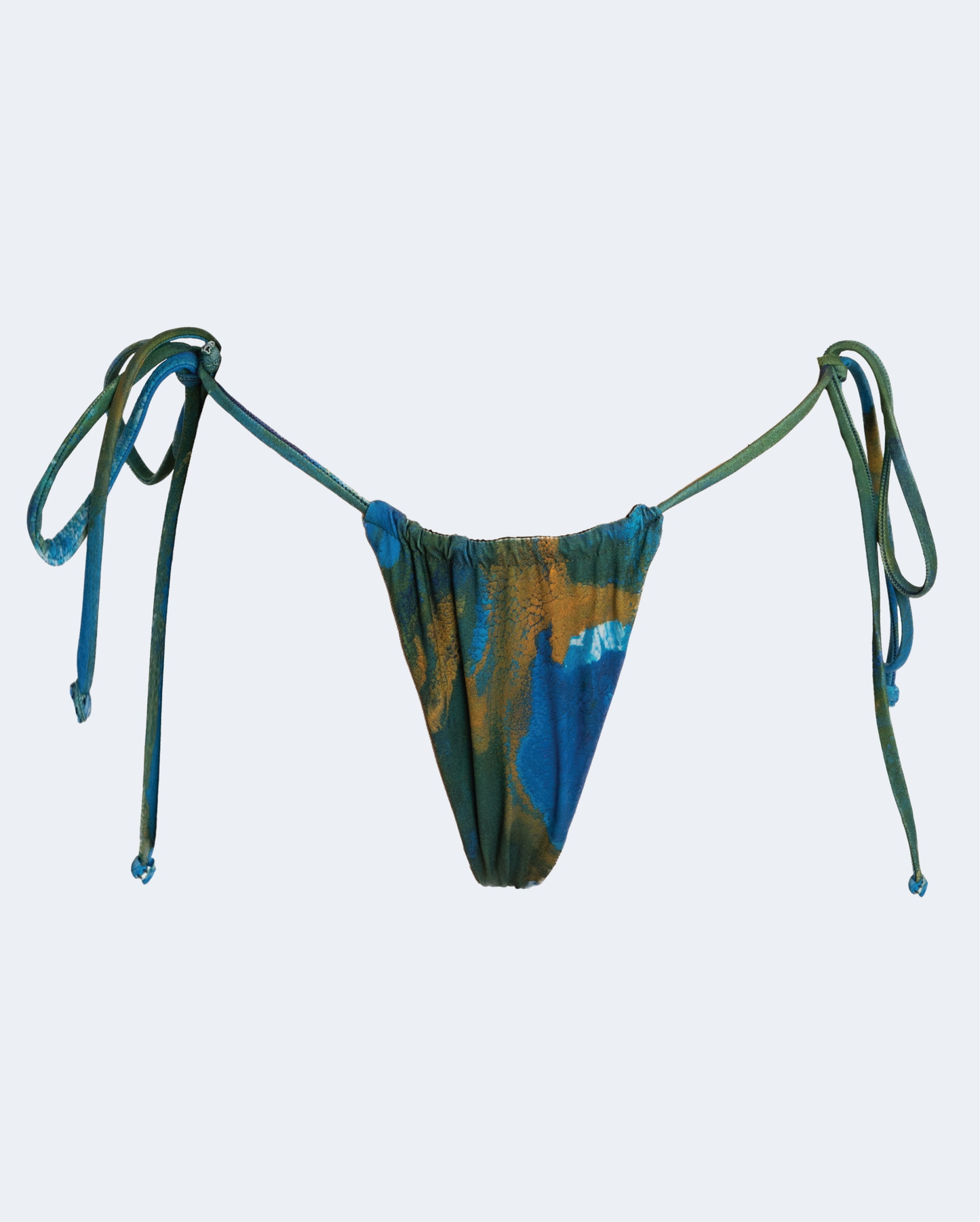 Drawstring Bikini Bottom - Peacock